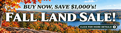 Fall Land Sale! Buy Now, Save $1,000's!
